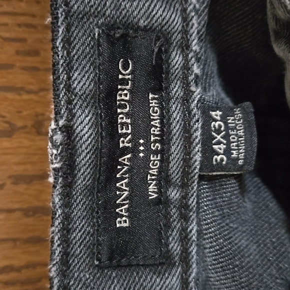 👖● Banana Republic ● Distressed Vintage Style Jeans Size Mens 34/34 - Picture 3 of 3